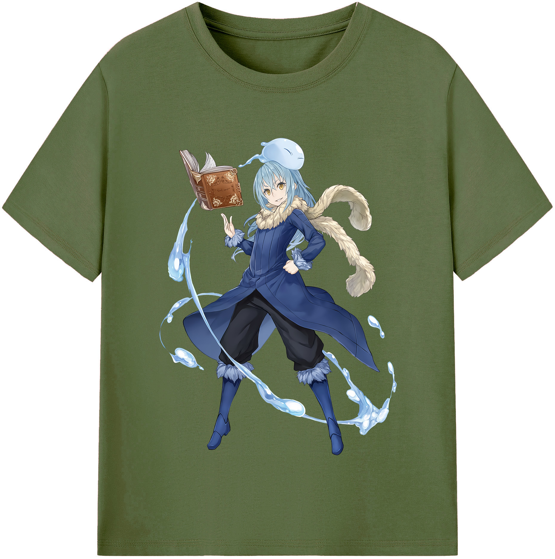 （画像用） 転スラ Regarding Reincarnated to Slime 綿100％半袖Tシャツ（フロントプリント）
